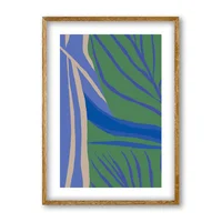 Cuadro Decorativo Artesanal Flujo Sereno 21X30Cm Marco Madera