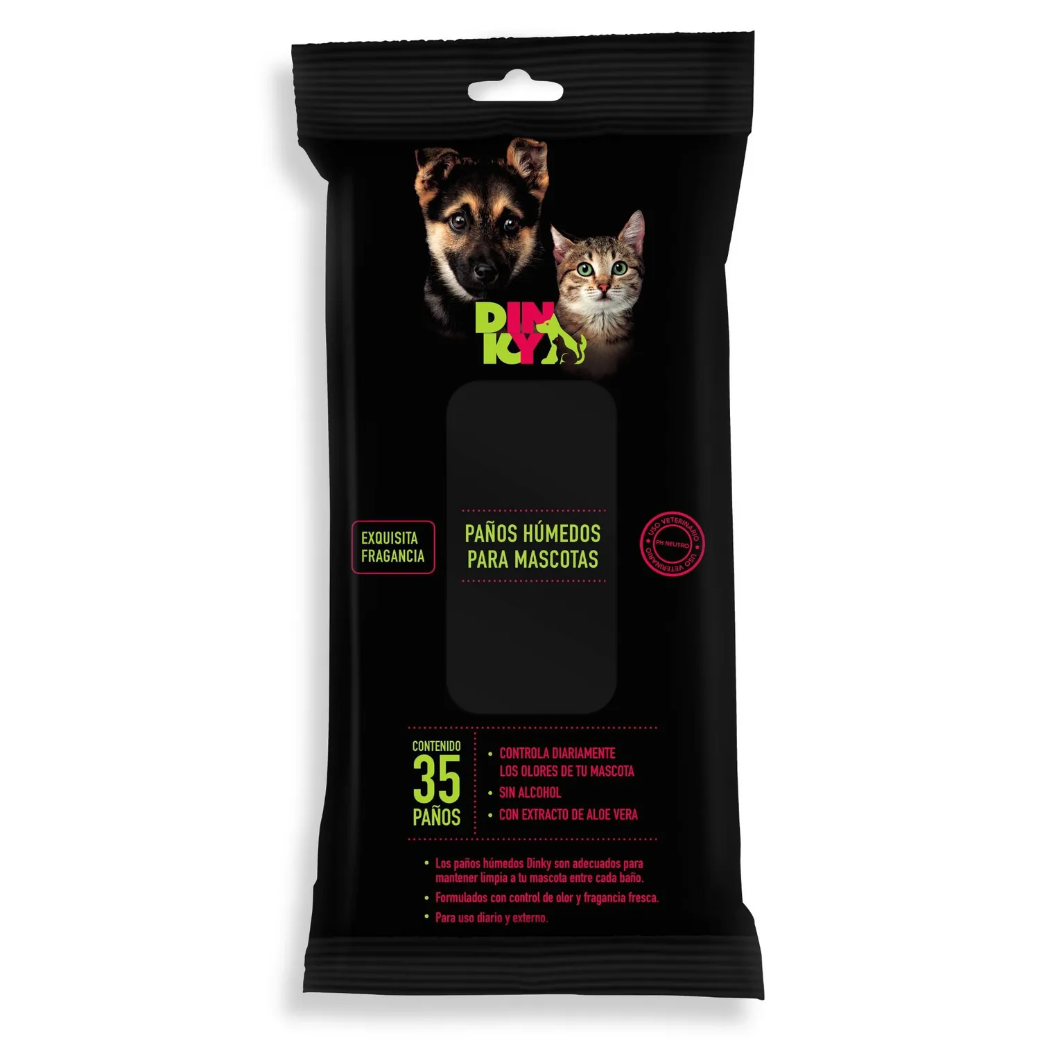 Paños húmedos para mascotas dinky x35 unidades