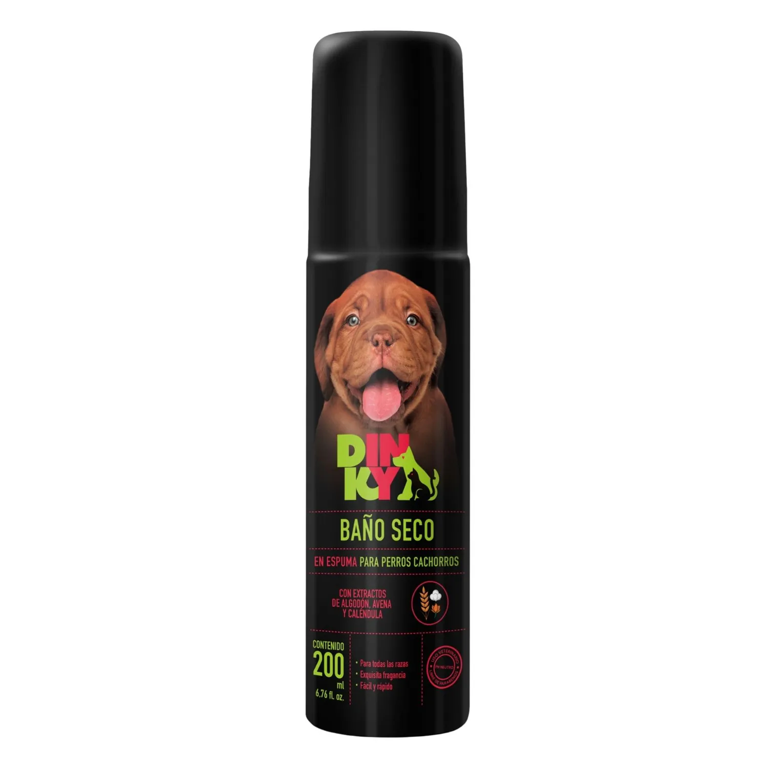 Baño seco en espuma para perro cachorro dinky 200 ml