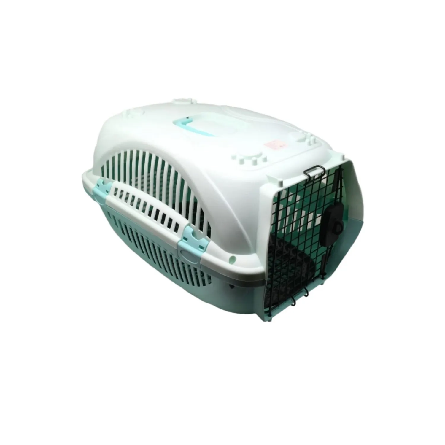 Guacal jaula de trasnxte para mascotas pets & toys color verde