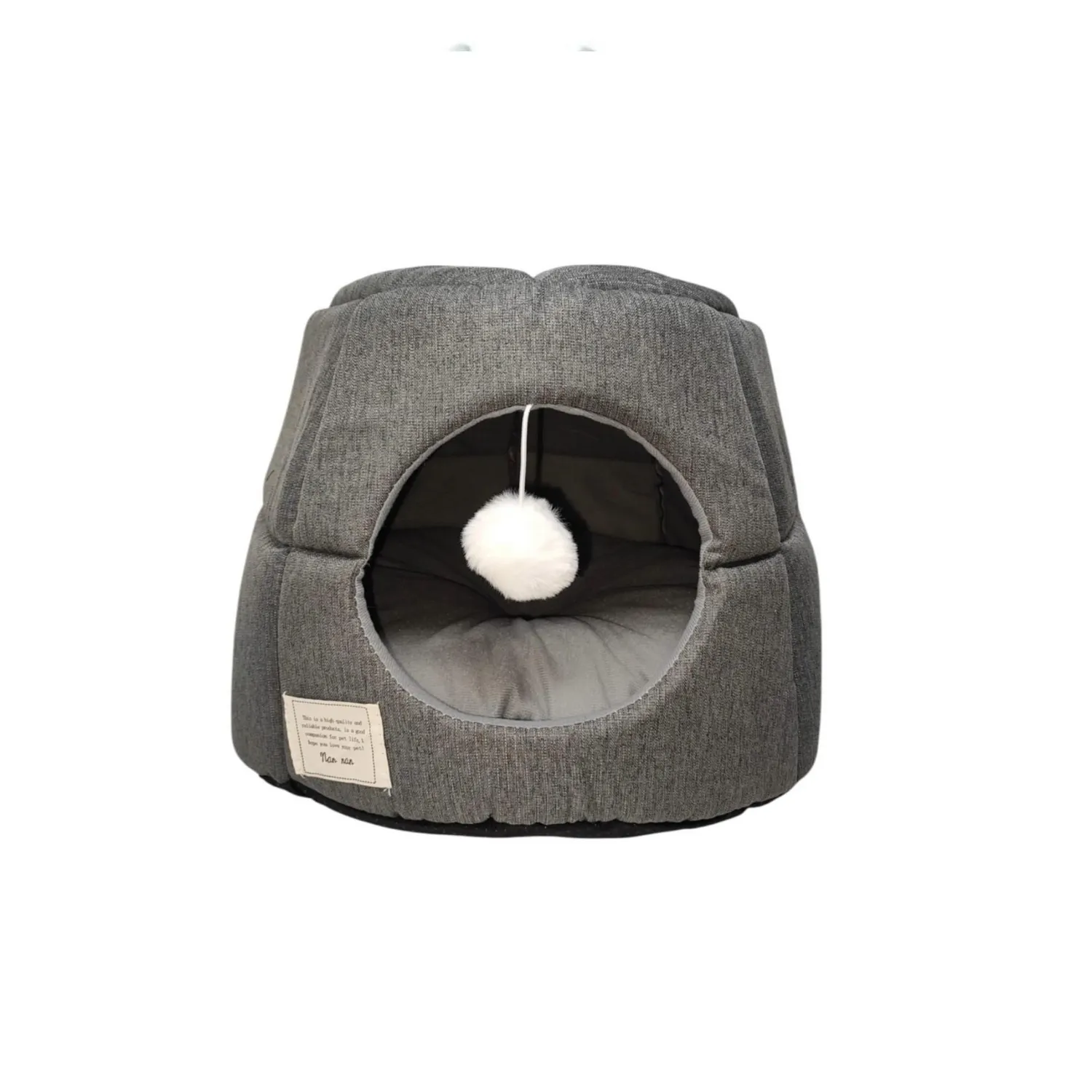Cama comfort iglu para mascotas 41/16/41cm color gris pets &toys
