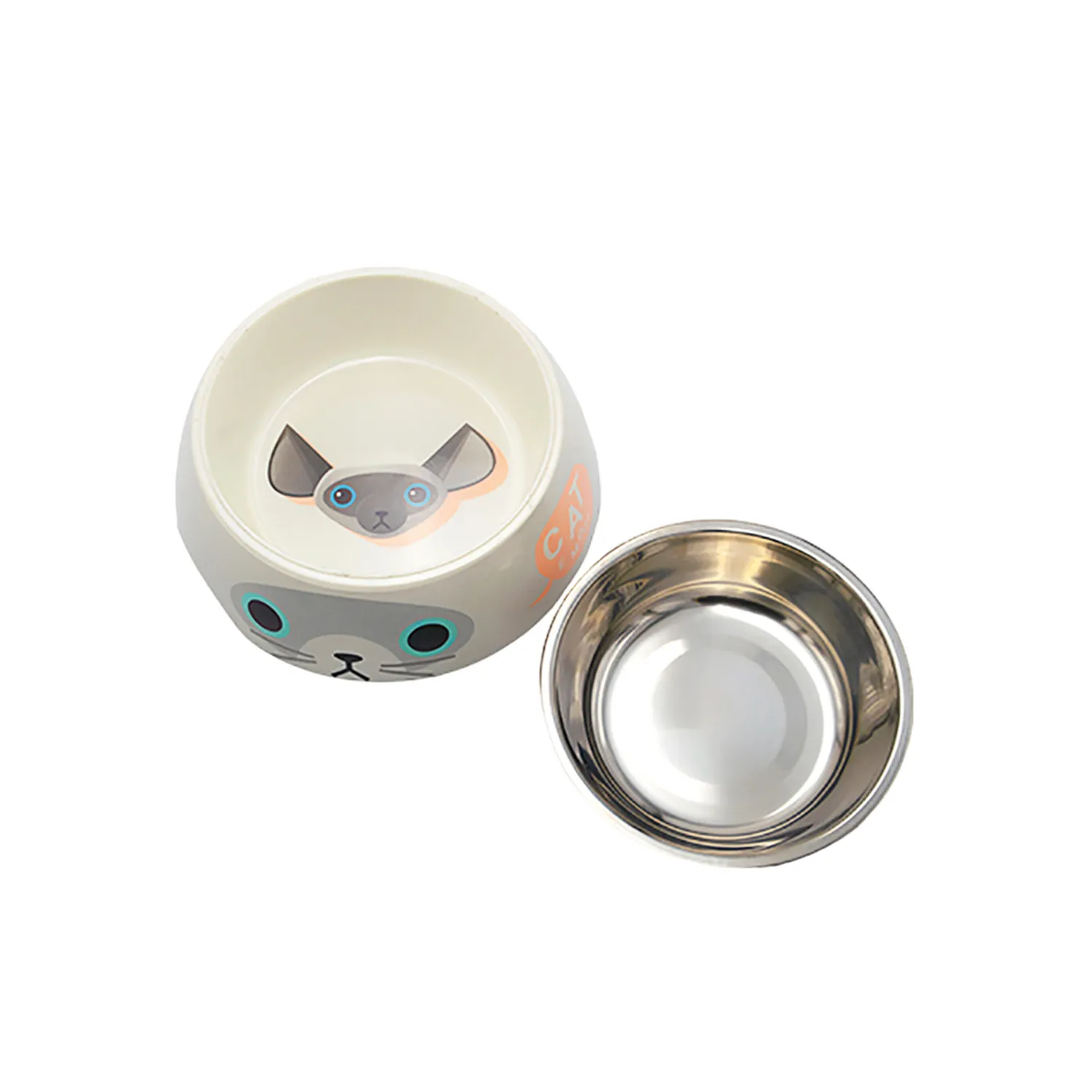 Comedero Perro Aluminio Grande Acero Emoji Peti