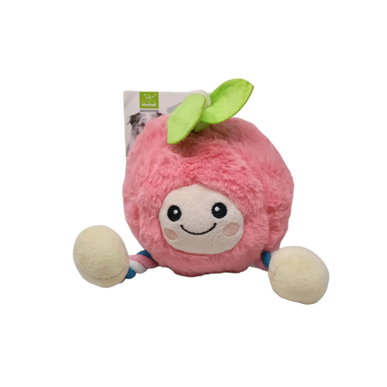 Juguete peluche interactico con sonido manzana nunbell para perro