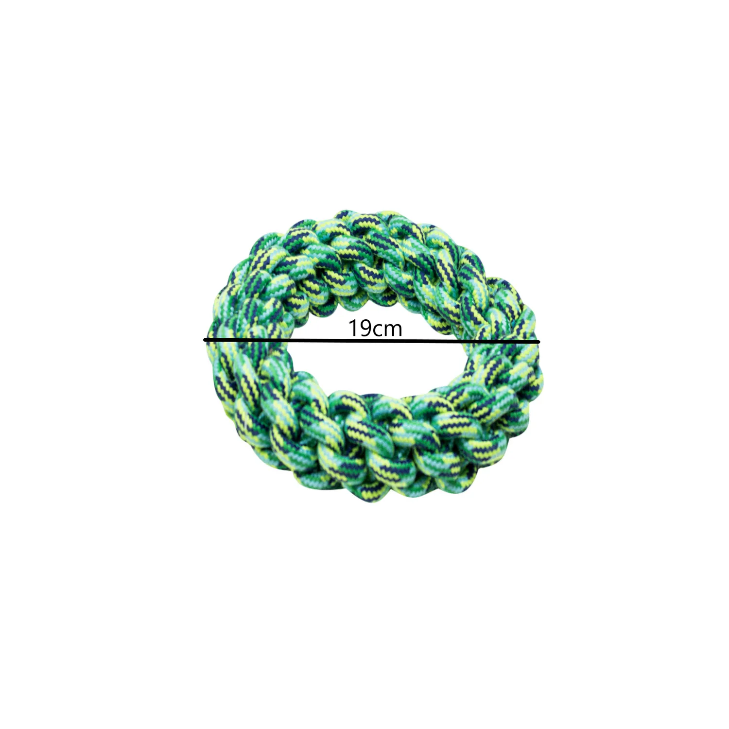 Juguete trenza aro nunbell para perro color morado 3