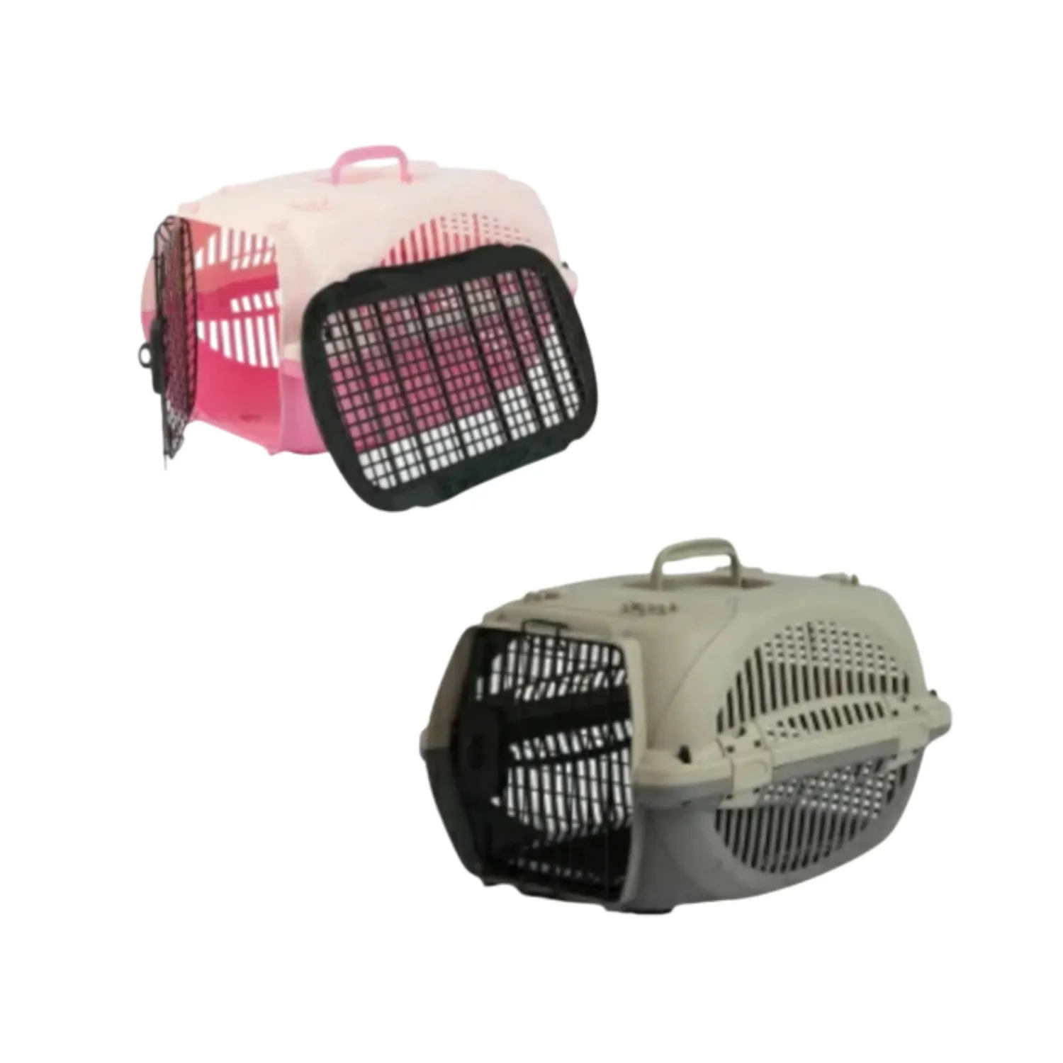 Guacal jaula de trasnxte para mascotas pets & toys color rosa 3