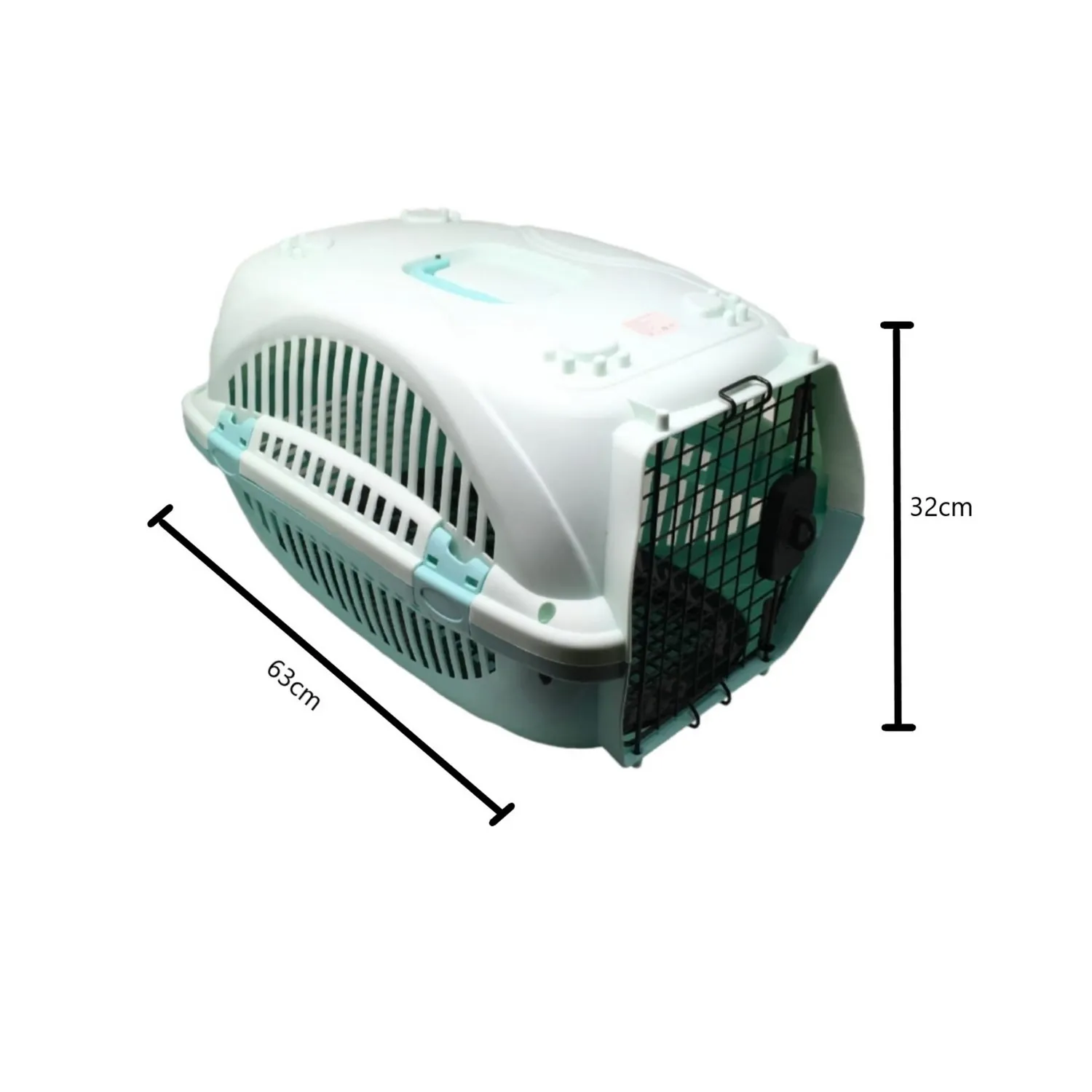 Guacal jaula de trasnxte para mascotas pets & toys color rosa 4