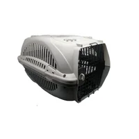 Guacal jaula de trasnxte para mascotas pets & toys color gris