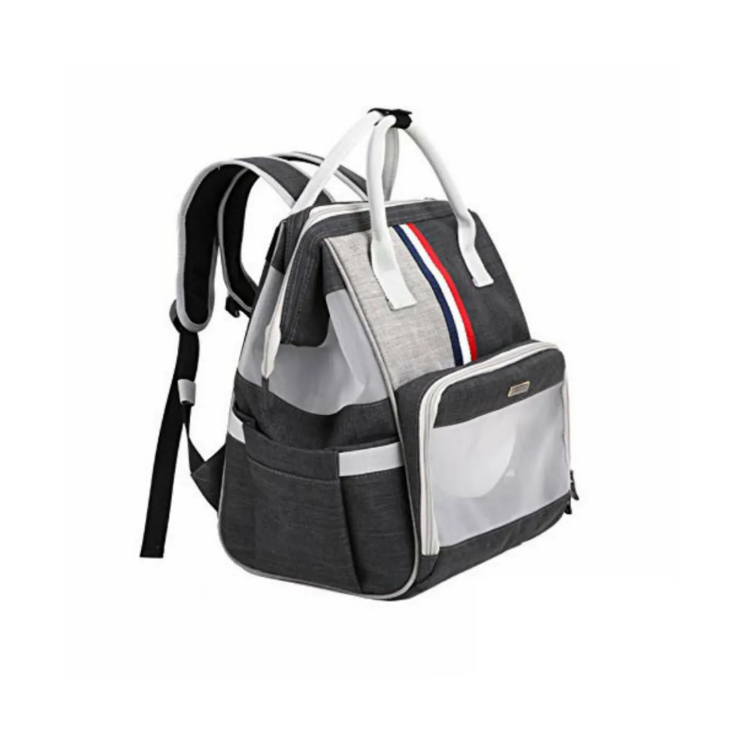 Mochila cargador transxte para mascotas 30x40x24cm dodopet azul material lona
