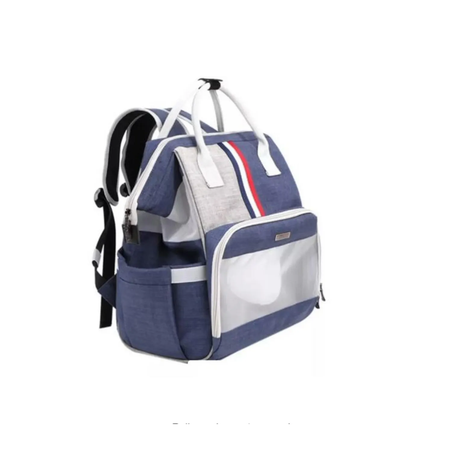 Mochila cargador transxte para mascotas 30x40x24cm dodopet gris material lona