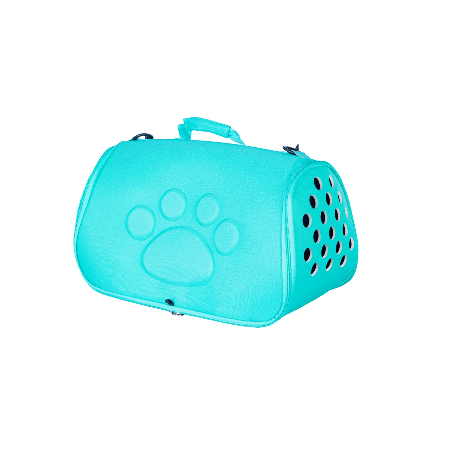 Bolso cargador transxte luna mascotas 49x29x25cm petvogue color verde material eva