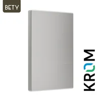 Tapa Ciega Bety Plateado Krom