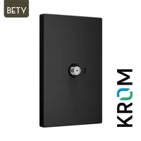 Toma TV Coaxial Bety Negro Krom