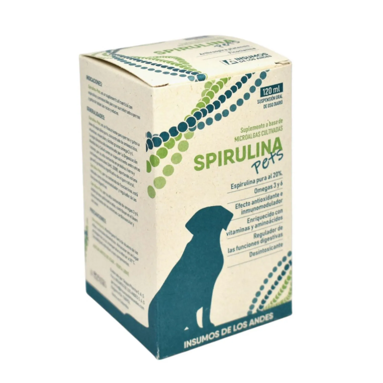 Suplemento Natural Spirulina Pets X120ml