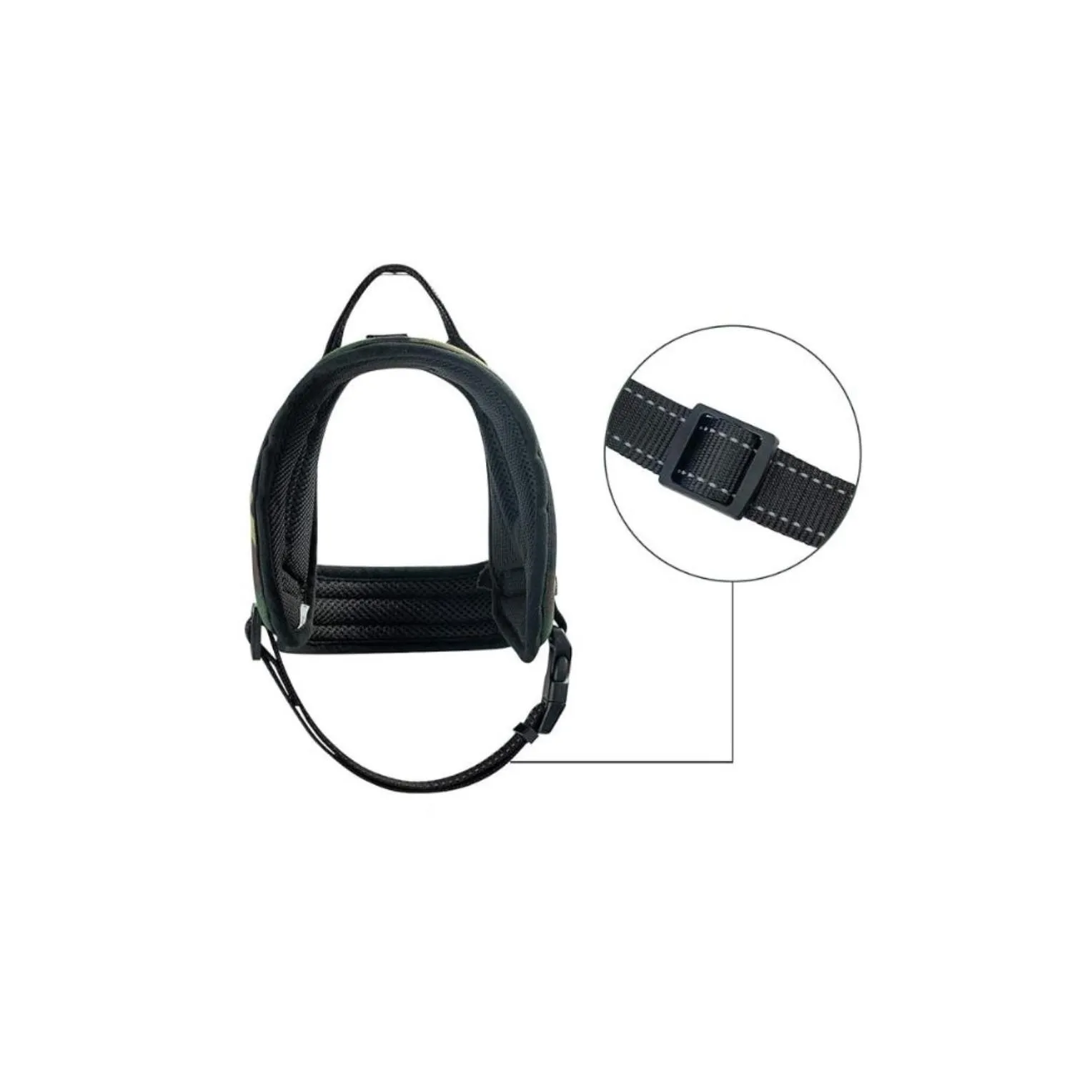 Arnes pechera para perro color negro talla xl front nunbell 3
