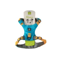 Arnés pechera con reflectivo para perro azul talla m nunbell