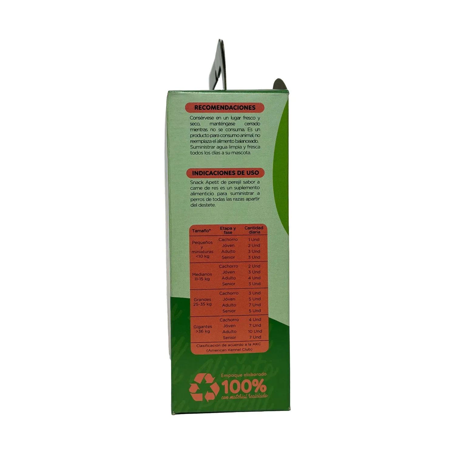 Snack para perro apetit horneadas carne res y perejil 200g para todas las razas 3