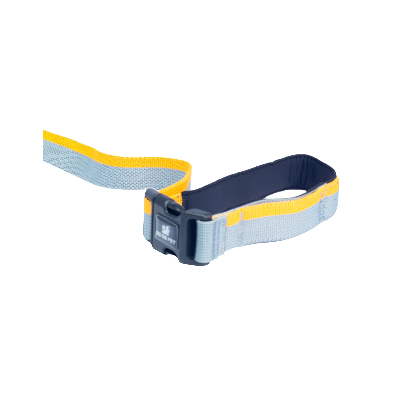 Correa para perro nunbell manos libres resortada running amarillo 1.50m