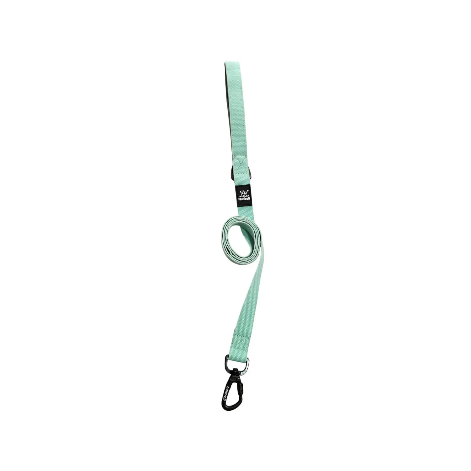Correa trailla nunbell para perro talla s verde largo 1.50m
