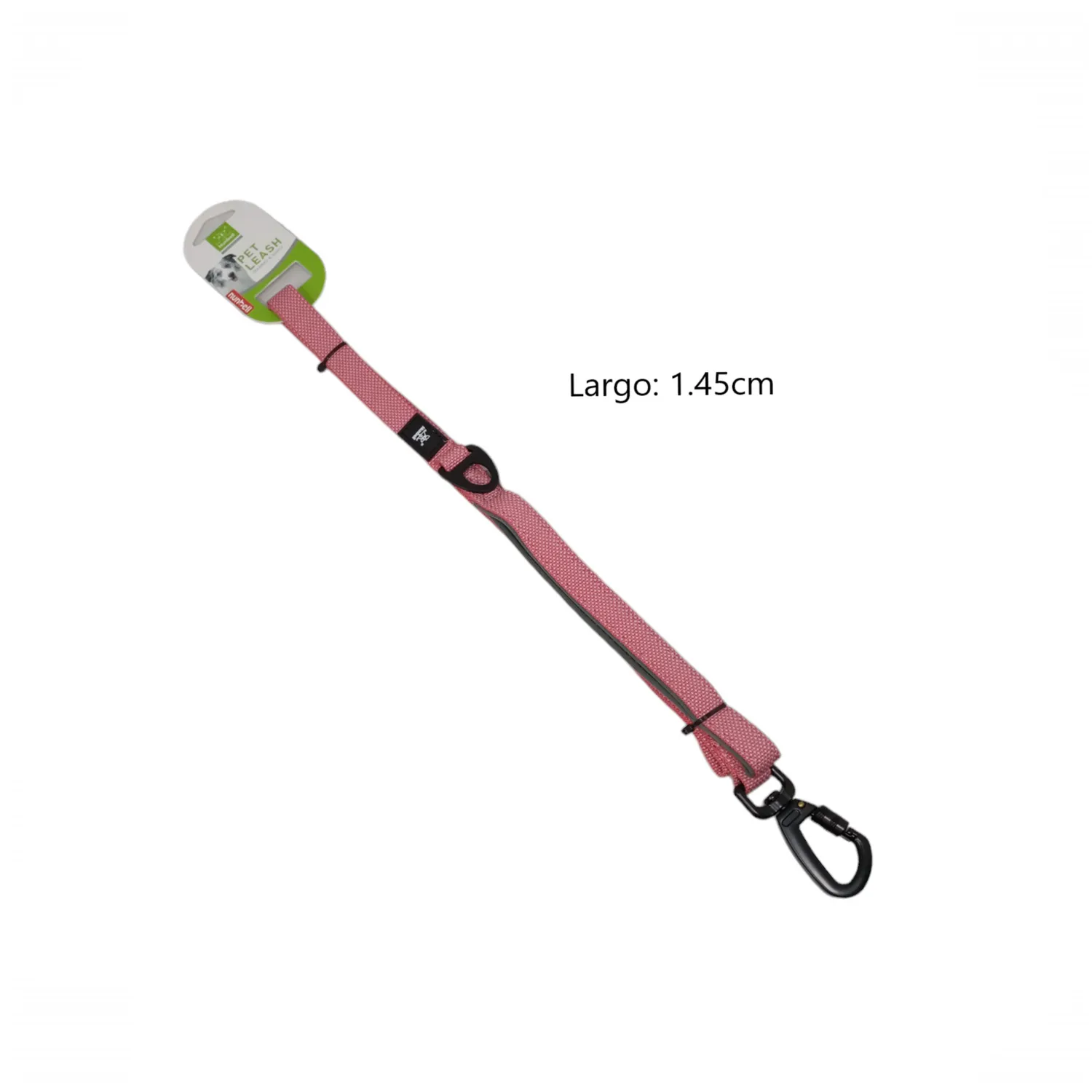 Correa trailla nunbell para perro talla s amarillo largo 1.50m