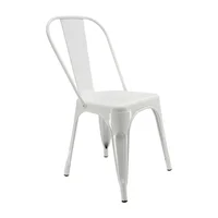 Silla Tolix 86x36x35.5cm Blanco Set X 12 Unidades