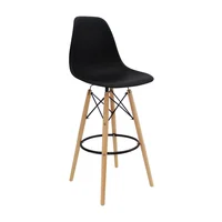 Butaco Eames tipo Bar 106x56x56cm Negro Set X 8 Unidades