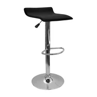 Silla Bar Tapizada Negra Lisa Set X 8 Unidades
