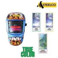 Careta Soldar Electronica Fotosensible True Color Joker Azul