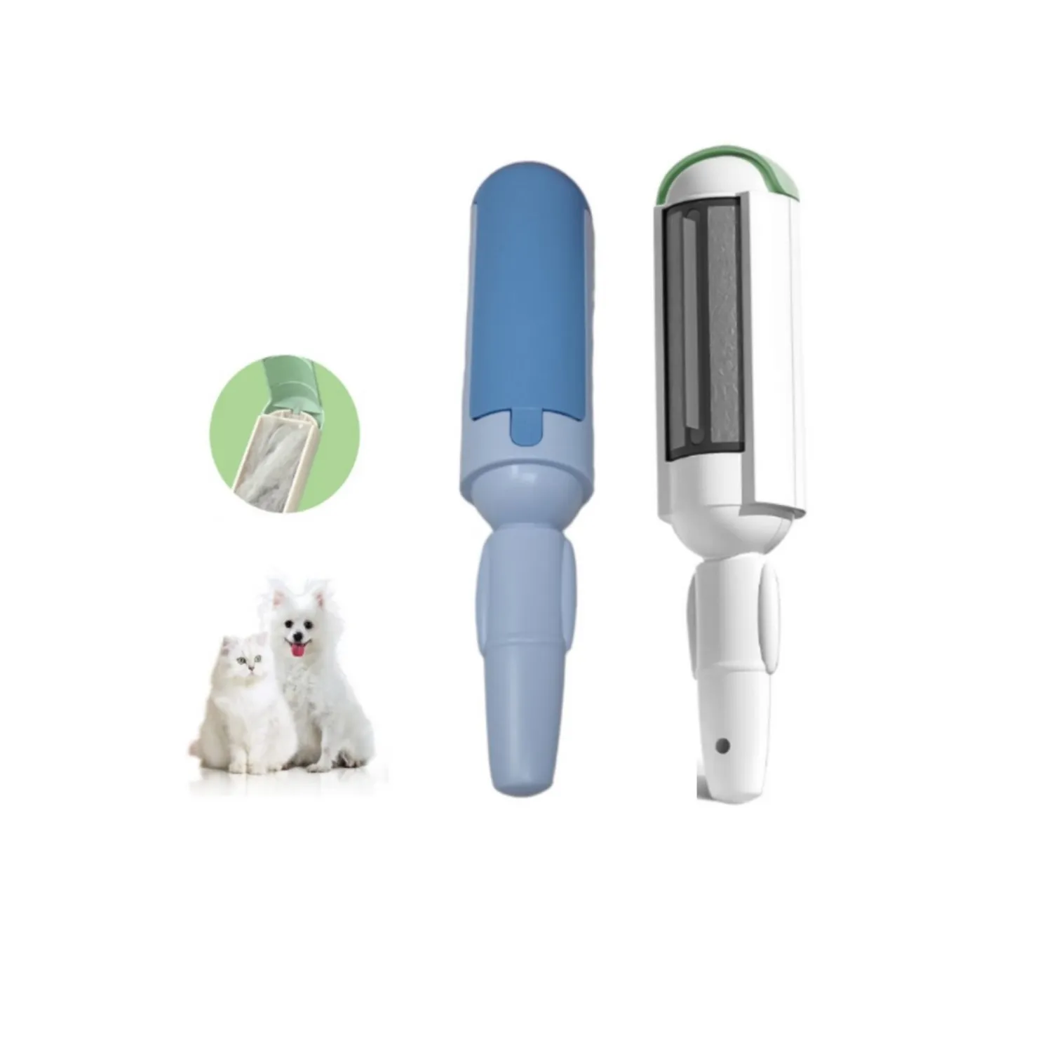 Cepillo removedor pelo de mascotas ropa muebles pets 6 toys azul