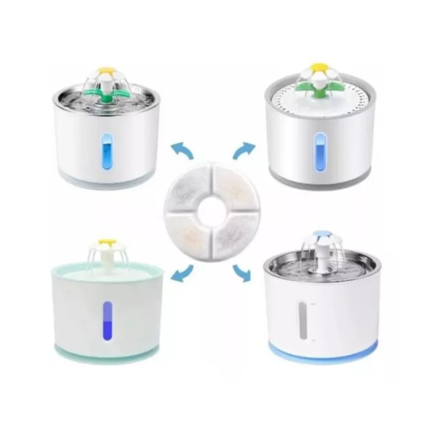 Repuesto filtro circular para fuente x4 unidades pets & toys