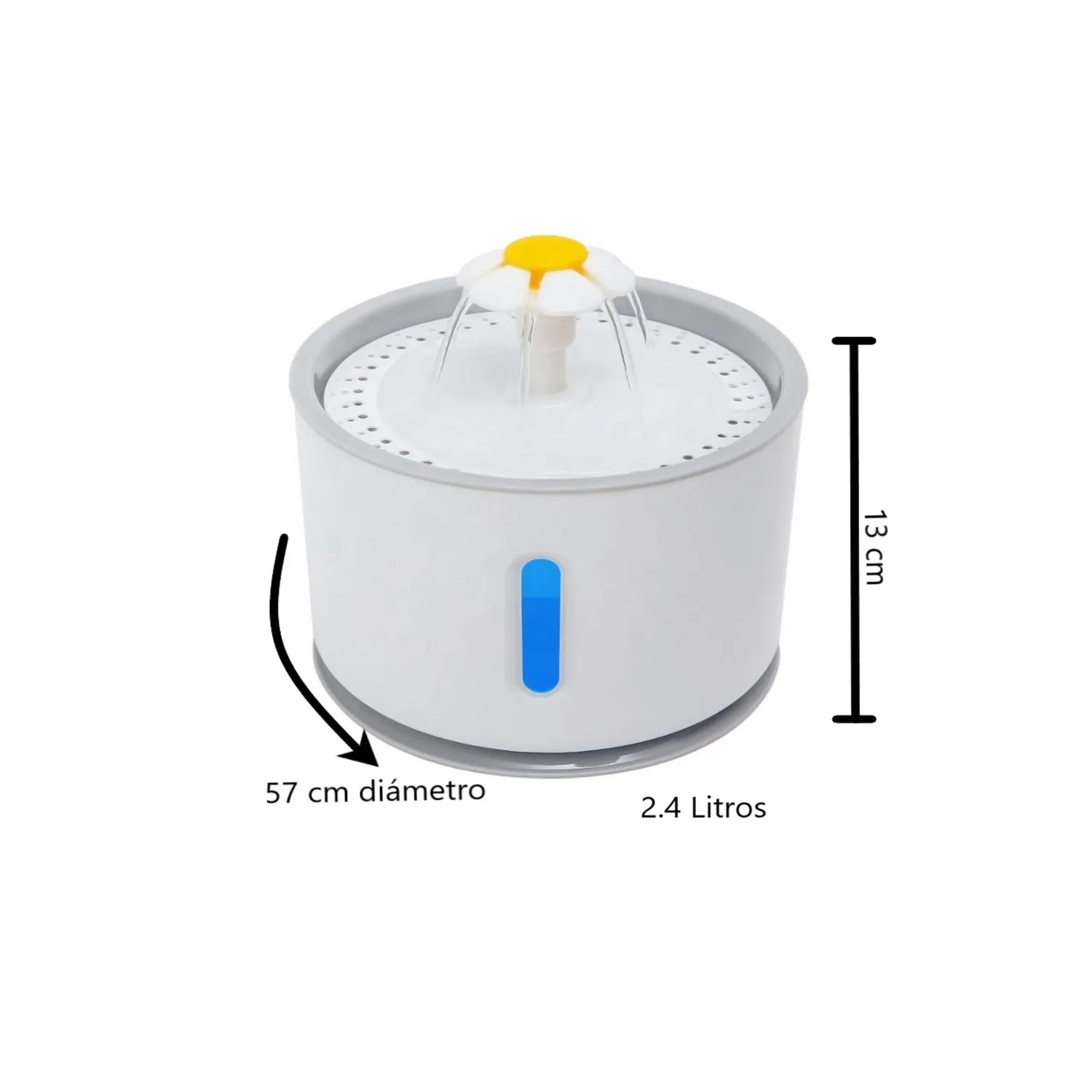Fuente bebedero automatico para mascotas pets & toys 2.4 litros 3