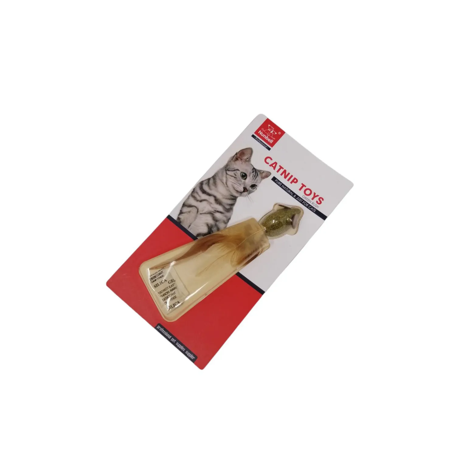 Juguete de catnip para gato nunbell forma de ratón