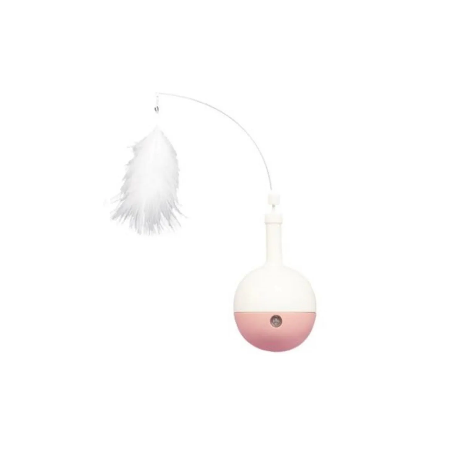 Juguete interactivo giratorio con sensor dispensador de sancks para gato pakeway rosa