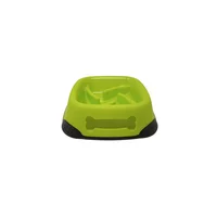 Comedero antireflujo alimentación lenta para perro pets & toys 250ml verde