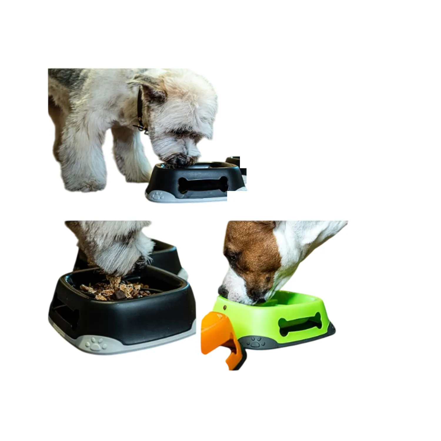 Comedero antireflujo alimentación lenta para perro pets & toys 250ml verde 3
