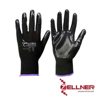Guante Poliester Recubierto Nitrilo Negro T-M X 3und