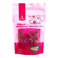 Snack Para Gato Palitos De Salmon Cortos Calabaza Pets 50gr