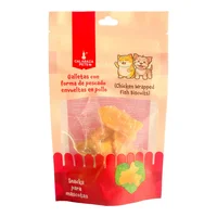 Snack Para Gato En Forma De Pescado Calabaza Pets Envueltas En Pollo 50gr