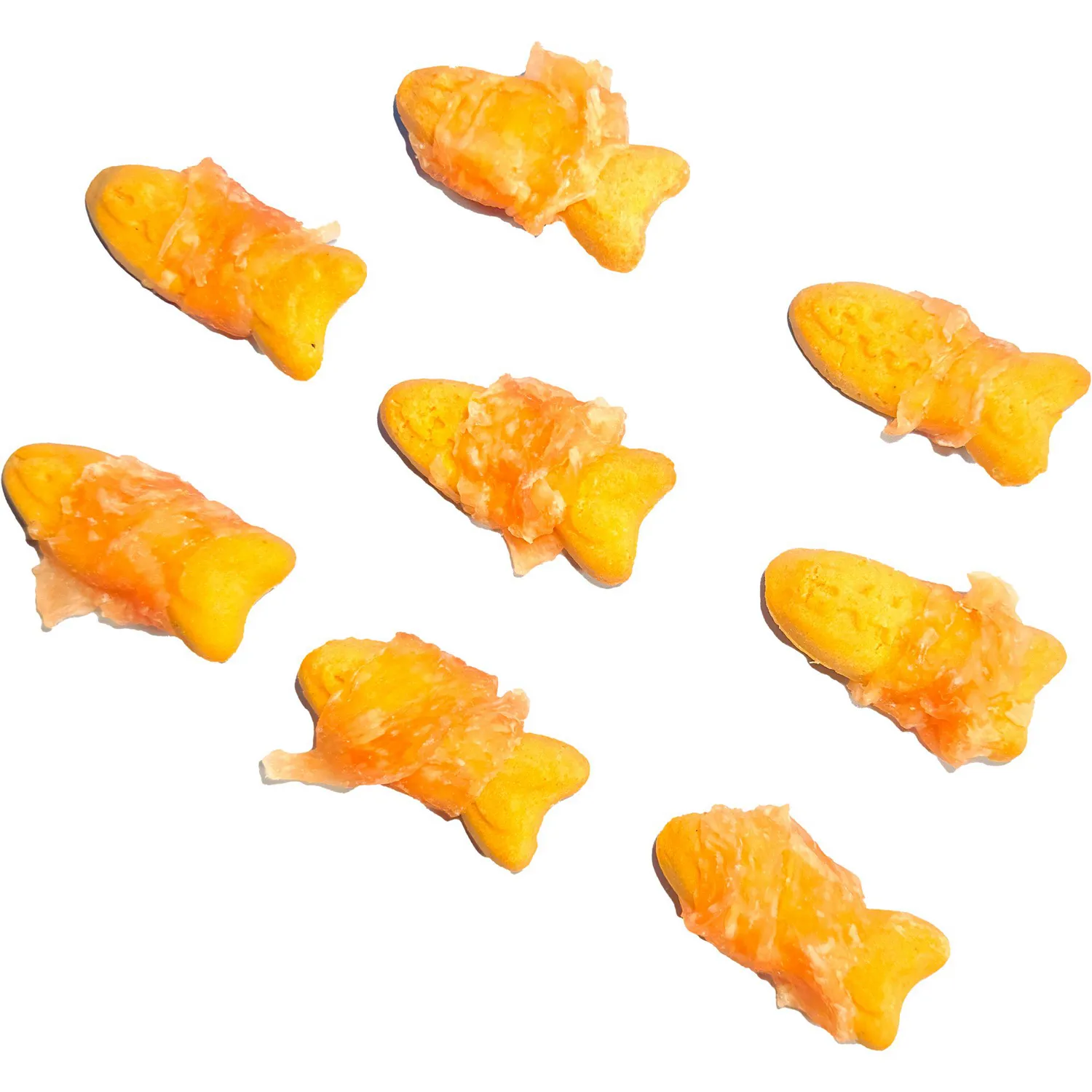 Snack Para Gato En Forma De Pescado Calabaza Pets Envueltas En Pollo 50gr 4
