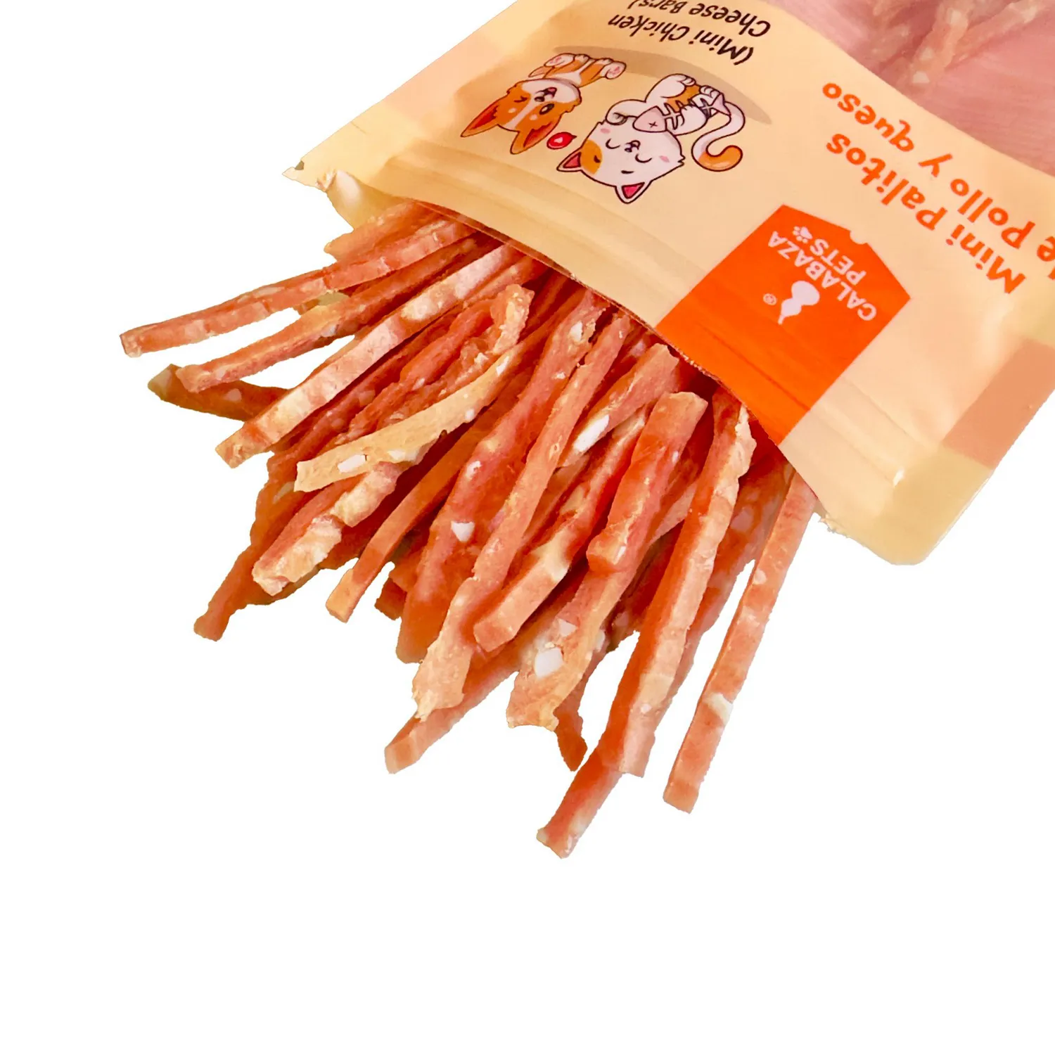 Snack Para Gato Mini Palitos De Pollo Y Queso Calabaza Pets 50gr