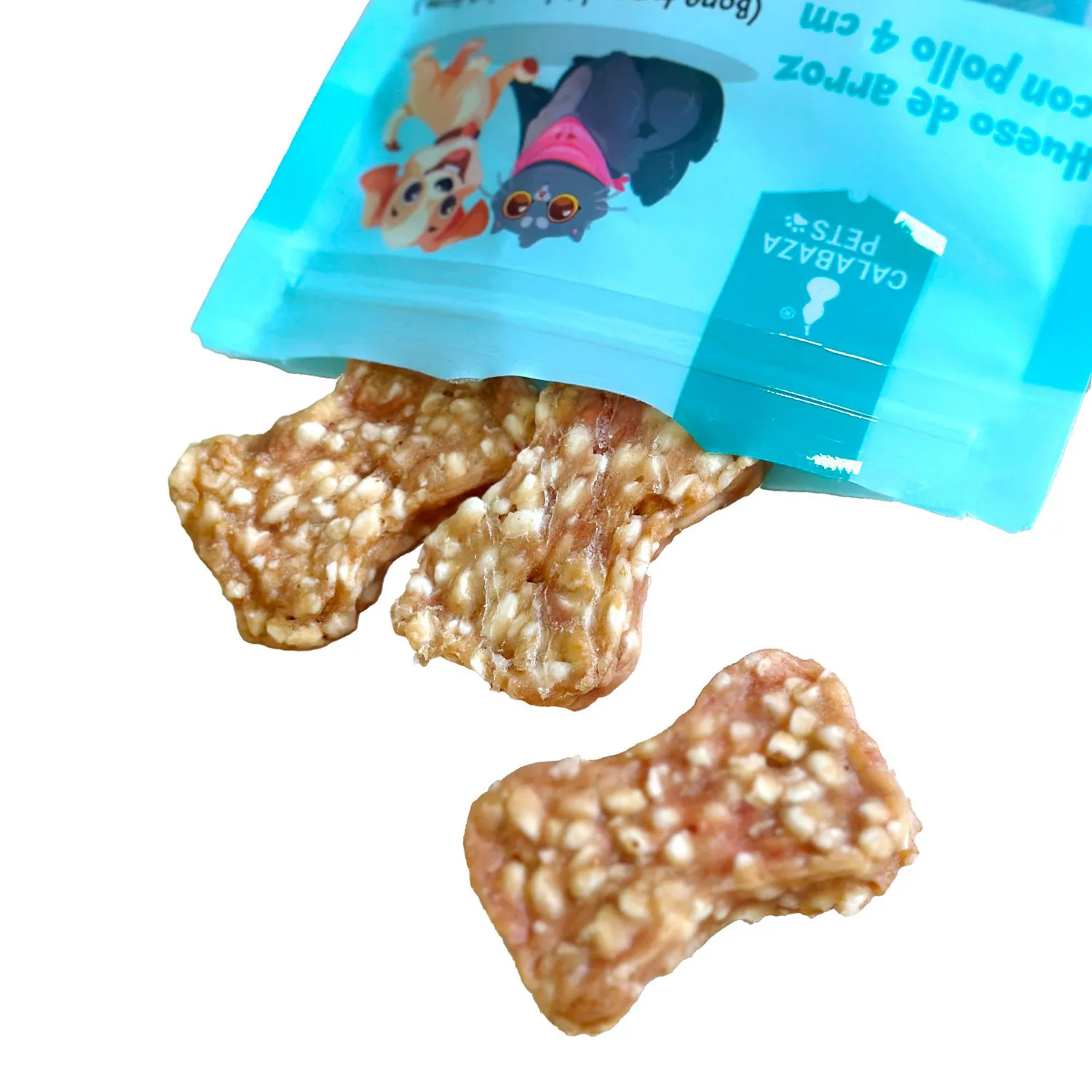 Snack Para Gato Hueso De Arroz Con Pollo Calabaza Pets 50gr