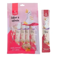 Snack Cremoso Para Gato Sabor A Salmon Calabaza Pets 75gr