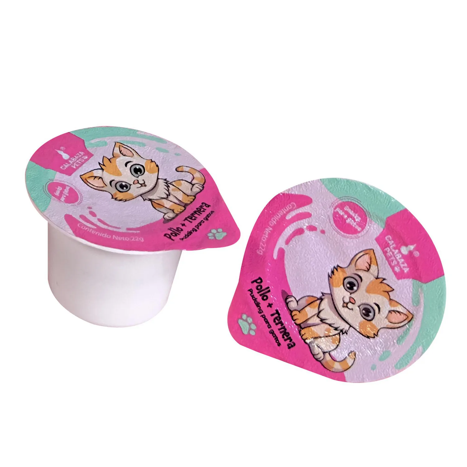Snack Para Gato Pudding Sabor A Pollo Y Ternera Calabaza Pets 220gr
