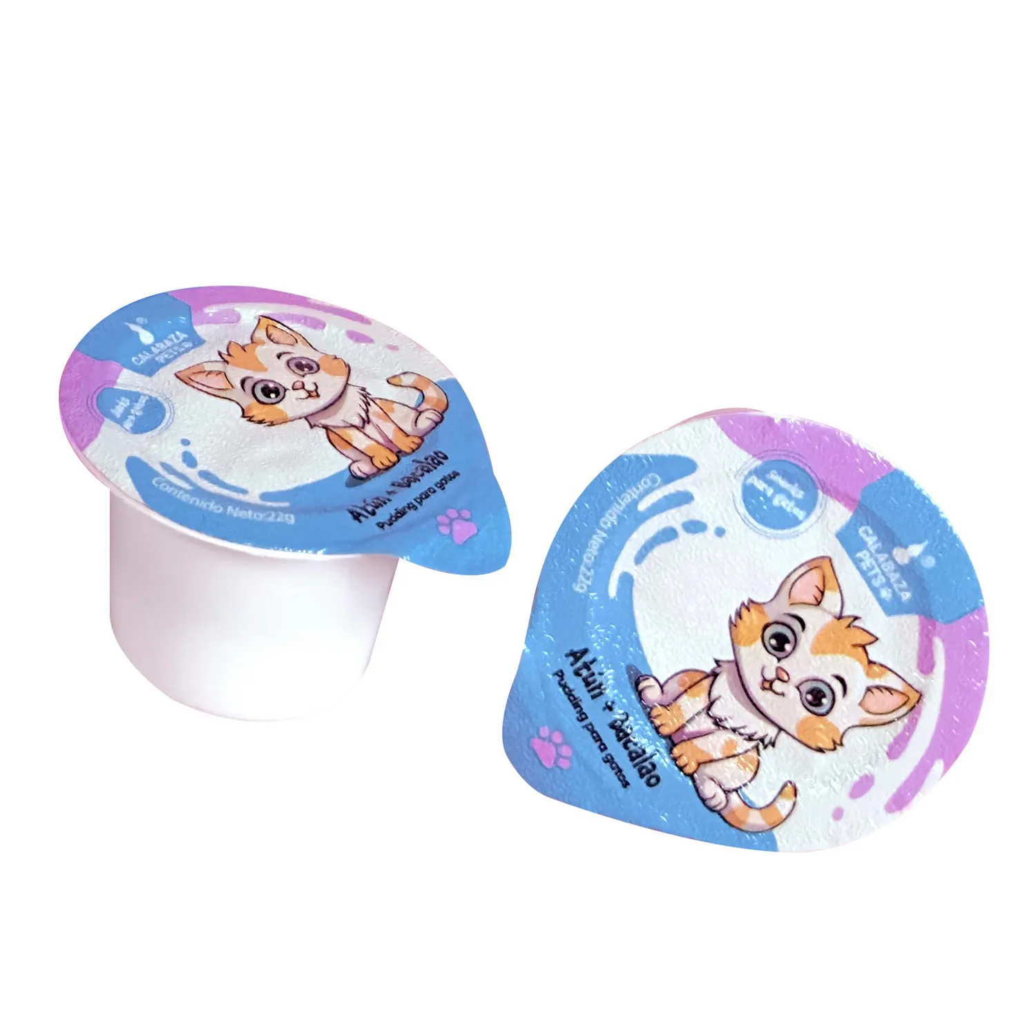 Snack Para Gato Pudding Sabor A Atún Y Bacalao Calabaza Pets 220gr