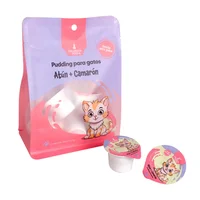Snack Para Gato Pudding Sabor A Atún Y Camaron Calabaza Pets 220gr