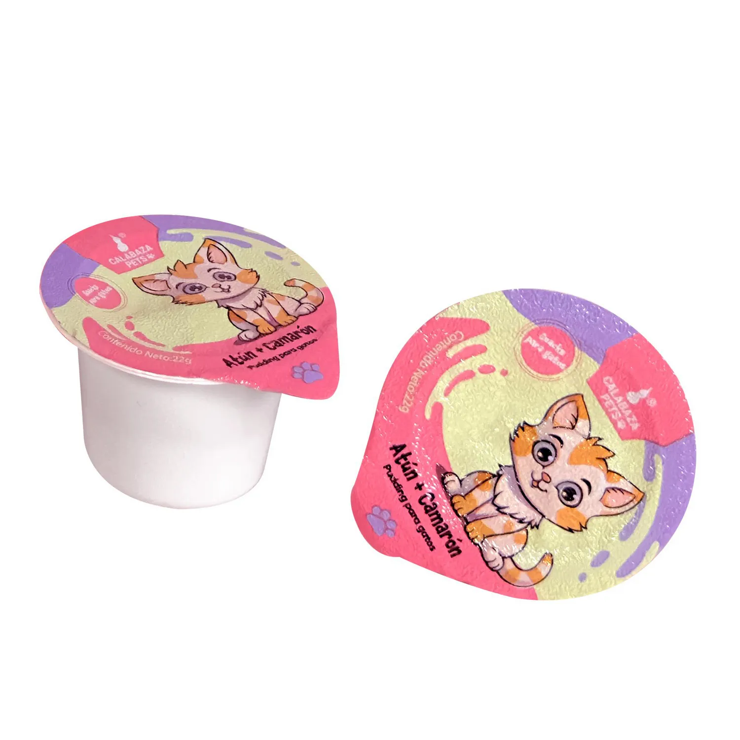 Snack Para Gato Pudding Sabor A Atún Y Camaron Calabaza Pets 220gr 3