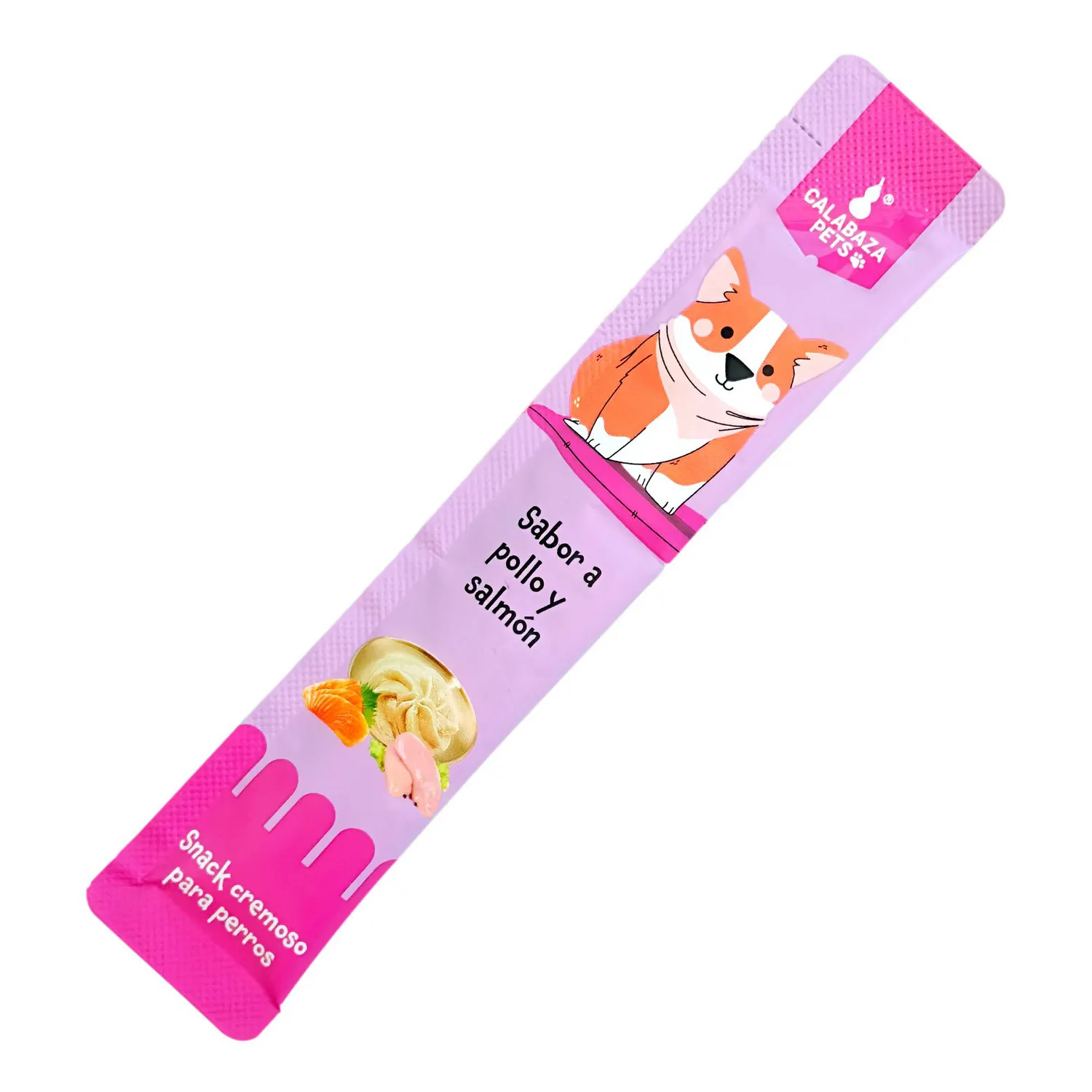 Snack Cremoso Para Gato Calabaza Pets Sabor A Pollo Y Salmon 75gr 3