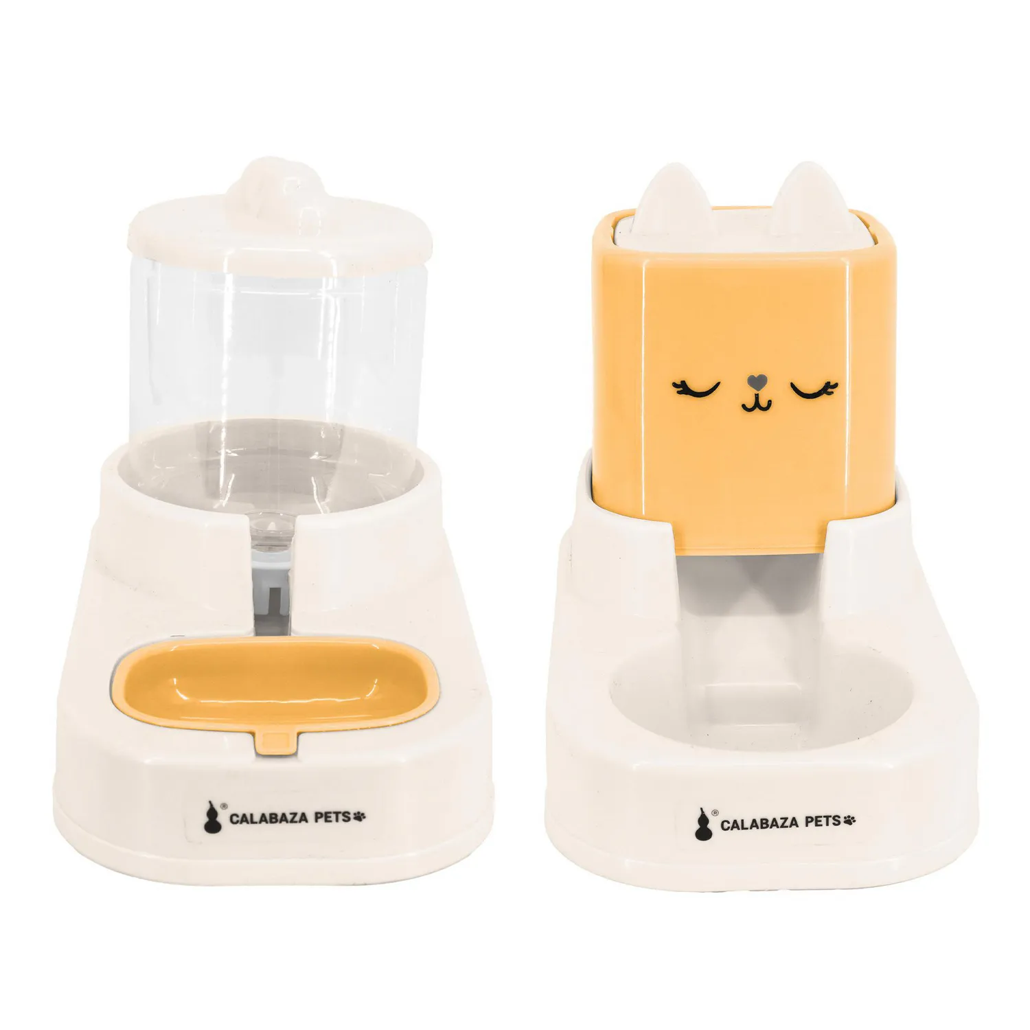 Set Comedero Y Bebedero Para Gato Cute Cat 29x16.5x23cm Calabaza Pets 6