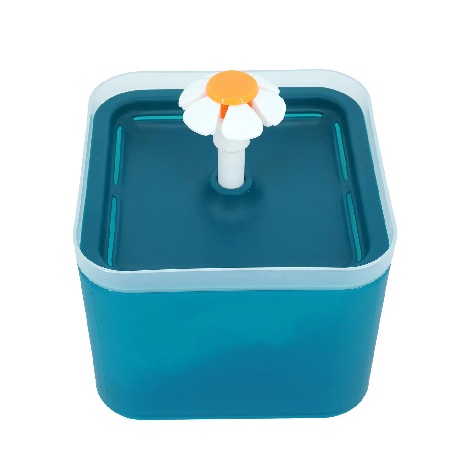 Fuente De Agua Para Gato True Colors Luz Led 13x16x16cm Calabaza Pets