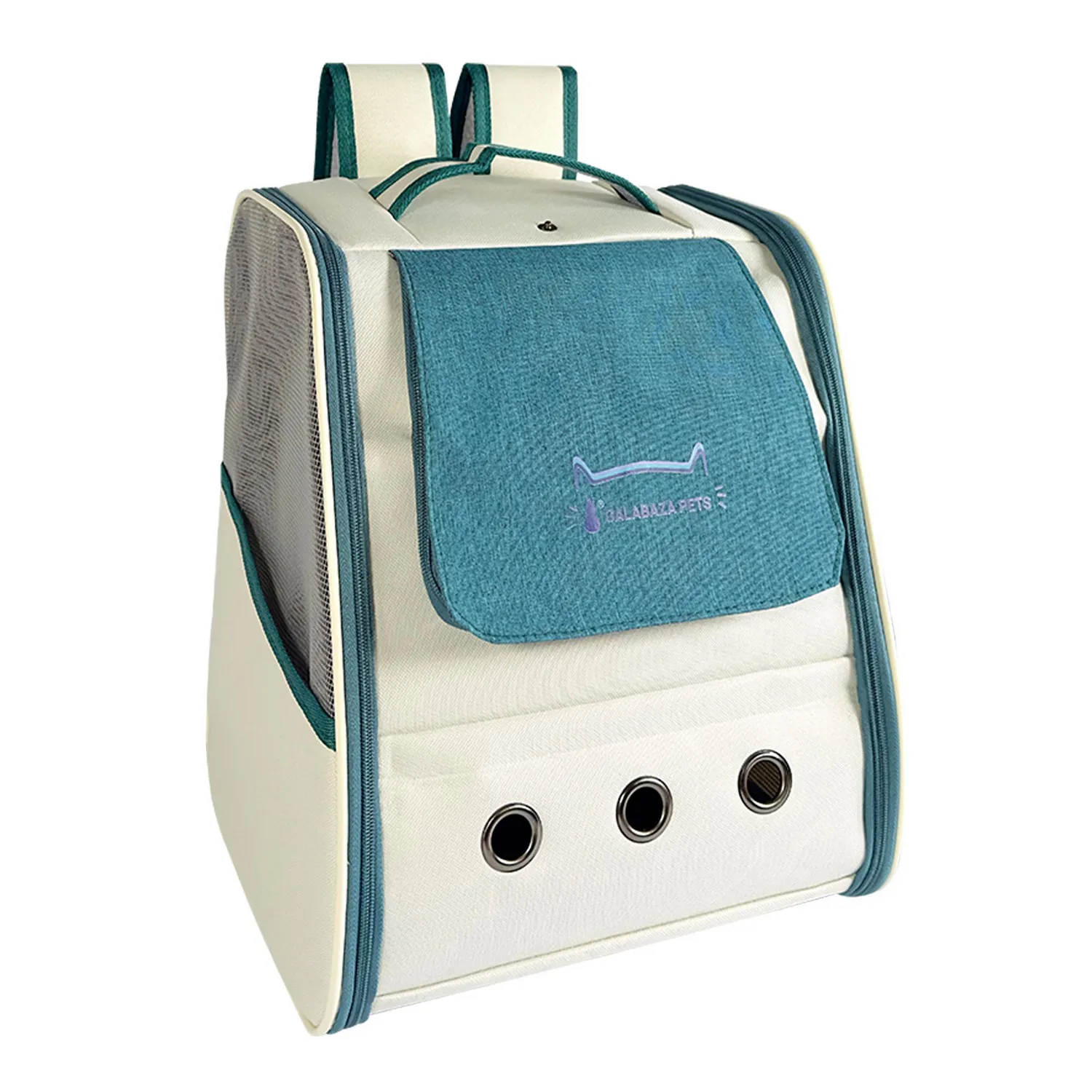 Morral Para Gato Lona Hello Cat 38 X 32 X 28cm Calabaza Pets 4