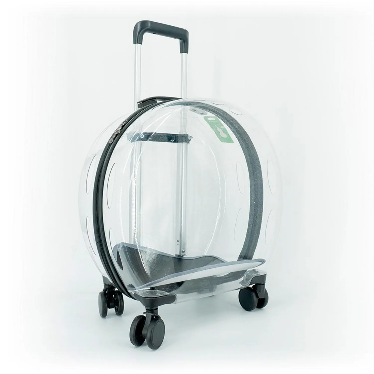 Maleta para Gatos de Ruedas Transparente 3